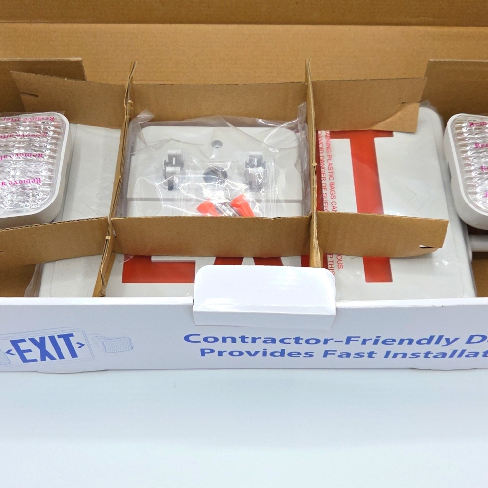 Combo LED Emergency Lighting Fixture - Picture 6 of 9